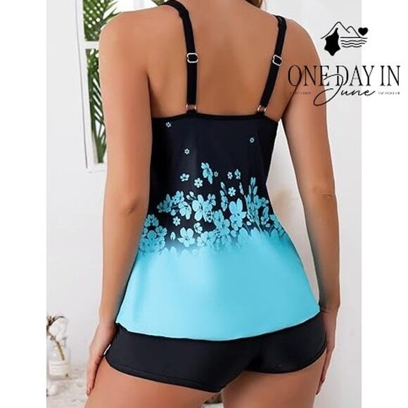 B2Prity Boyshort Tankini Swimsuit Size XL - Picture 2 of 6